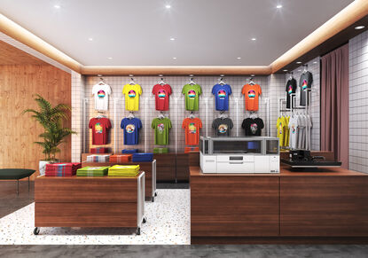 epson sc f1000 dtg dtf environnement boutique t shirt face