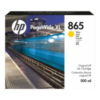 Cartouche encre PageWide XL Jaune HP N°865 500ml 3ED84A dans son emballage