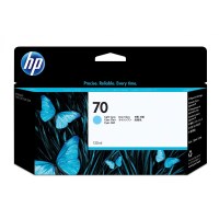 C9390A Cartouche Encre Cyan Clair HP N°70 130ml dans son emballage