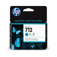 Cartouche encre Cyan HP N°712 29ml 3ED67A dans son emballage