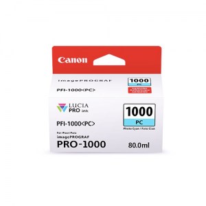 Cartouche Encre Photo Cyan PFI-1000 PC Canon 80 ml