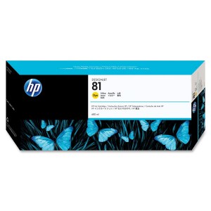 DESTOCKAGE C4933A ENCRE JAUNE HP N°81 680ml