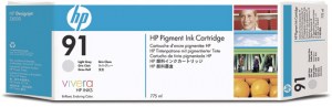 C9466A ENCRE GRIS CLAIR HP N°91 775ml