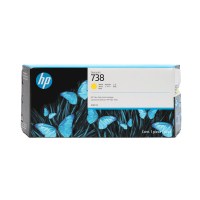 Cartouche encre Jaune HP 738 300ml 676M8A dans son emballage