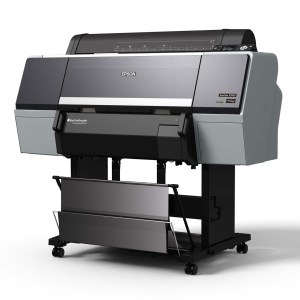 Imprimante Epson SureColor SC-P7000V Violet Spectro vue de droite sur son support