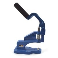 Vue de côté de la presse à oeillets M33