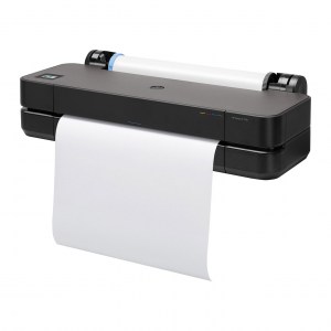Traceur HP DesignJet T230 24 pouces impression avec son rouleau vue de face