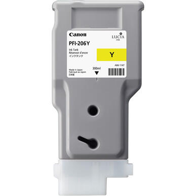 PFI-206 Y ENCRE JAUNE CANON 300ml