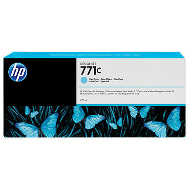 B6Y12A ENCRE CYAN CLAIR HP N°771C 775ml