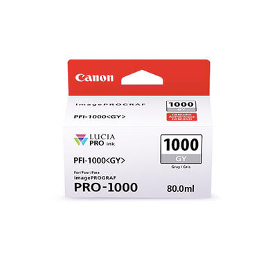 Cartouche Encre Gris PFI-1000 GY Canon 80 ml