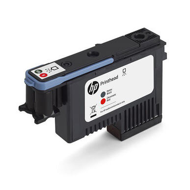 F9J88A Tête Noire Mate & Rouge Chromatique HP N°744