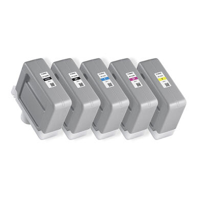 Jeu de 5 encres 330 ml Canon iPF TX-2000 TX-3000 TX-4000