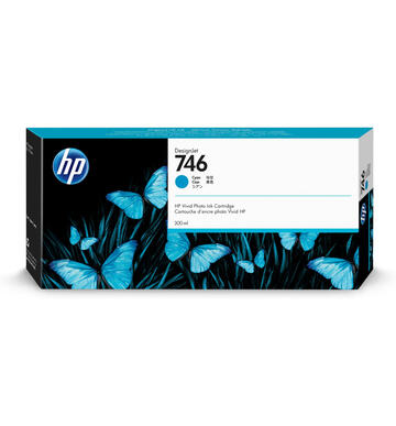 Cartouche encre Cyan HP 746 - 300 ml P2V80A