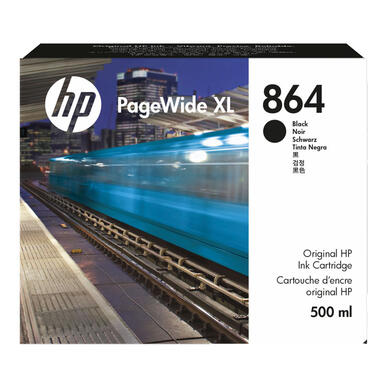 Cartouche encre PageWide XL Noir HP N°864 500ml 3ED86A
