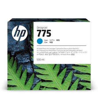 Cartouche encre Cyan HP 775 - 500 ml 1XB17A