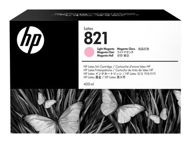 Cartouche encre Latex Magenta clair HP 821 - 400 ml G0Y91A