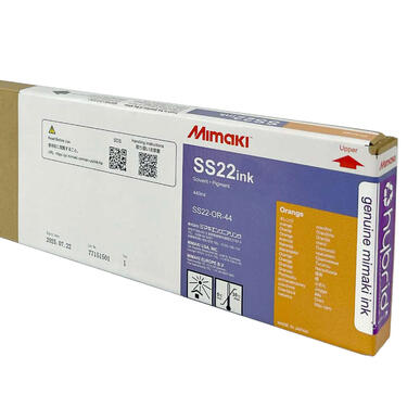 Cartouche encre éco-solvant Orange Mimaki SS22 - 440 ml