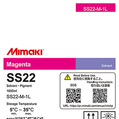 Cartouche encre éco-solvant Magenta Mimaki SS22 - 1 litre